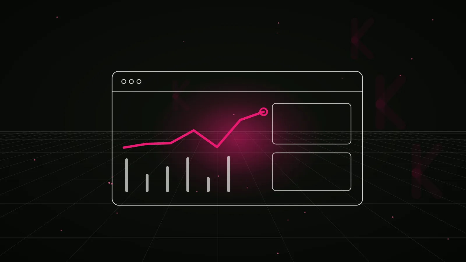 youtube influencer marketing: results dashboard illustration
