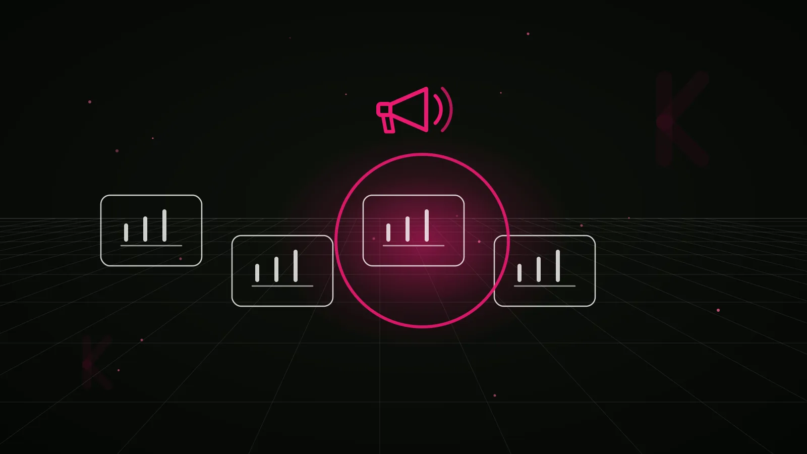 ai kol product marketing agency — why-us stat panel illustration