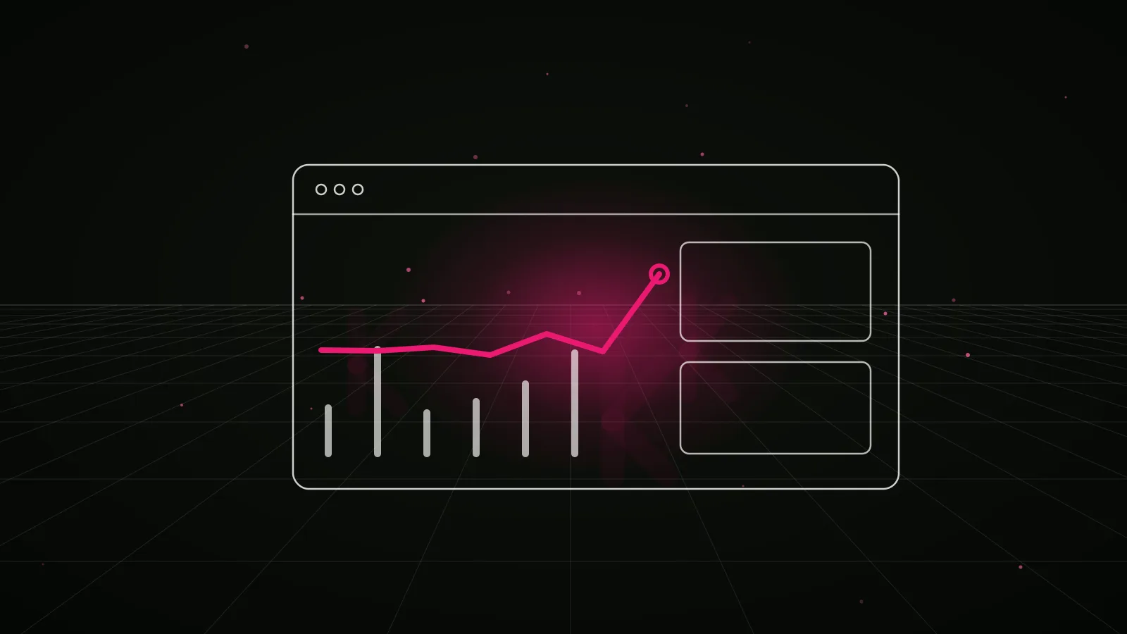 crypto community management agency: results dashboard illustration