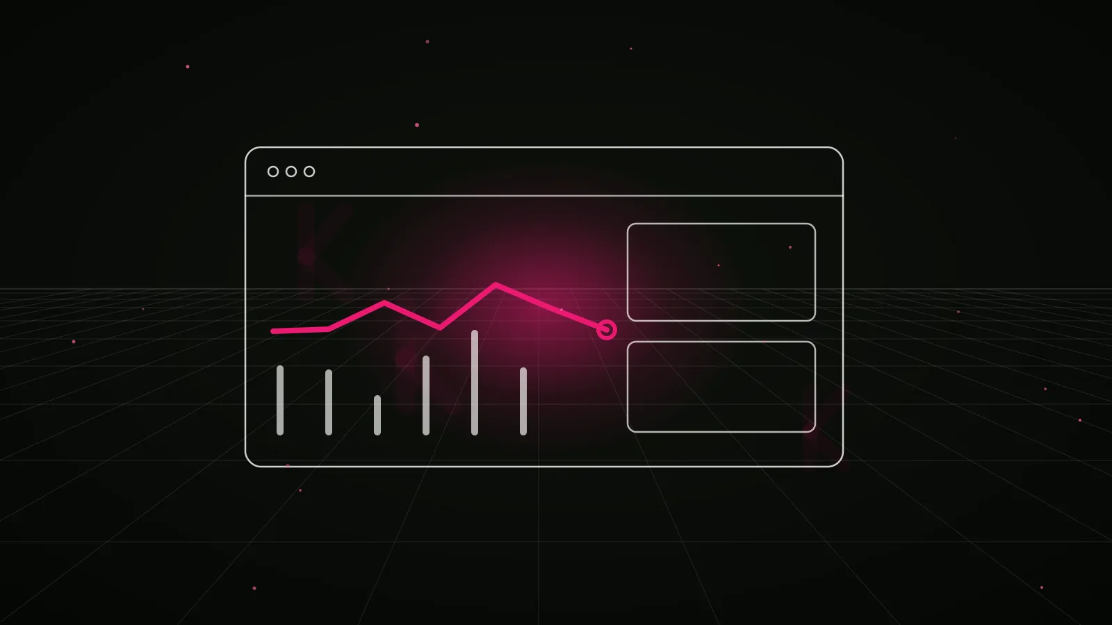 crypto content marketing agency: results dashboard illustration