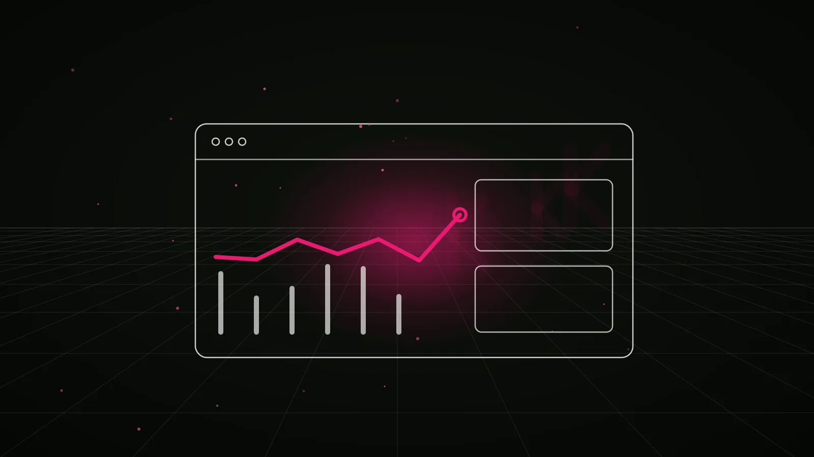 crypto email marketing agency: results dashboard illustration