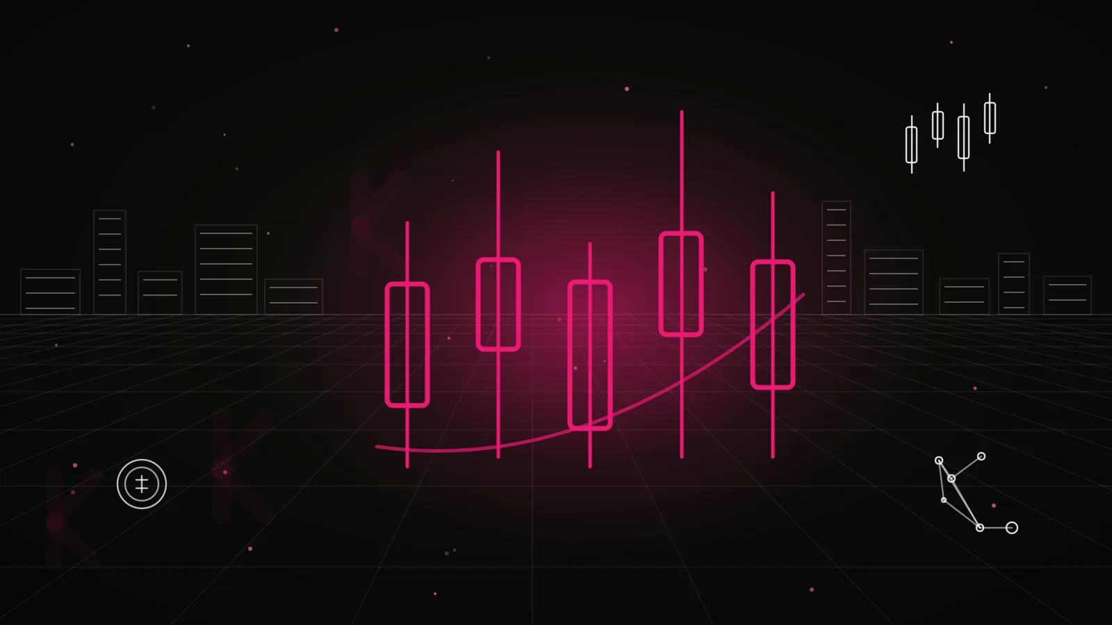 crypto exchange marketing: LuvKaizen branded hero illustration