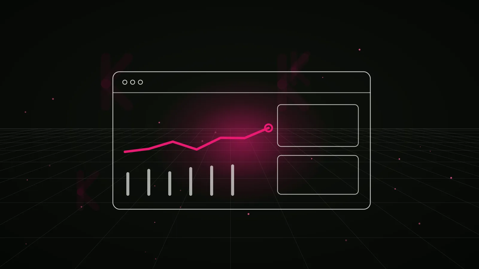 crypto launchpad marketing agency: results dashboard illustration