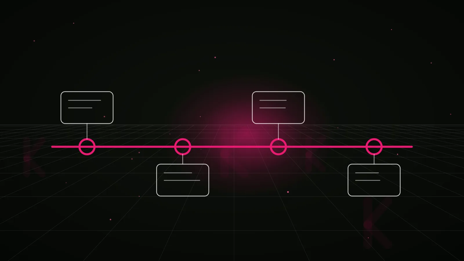 bitcoin marketing agency: process timeline illustration