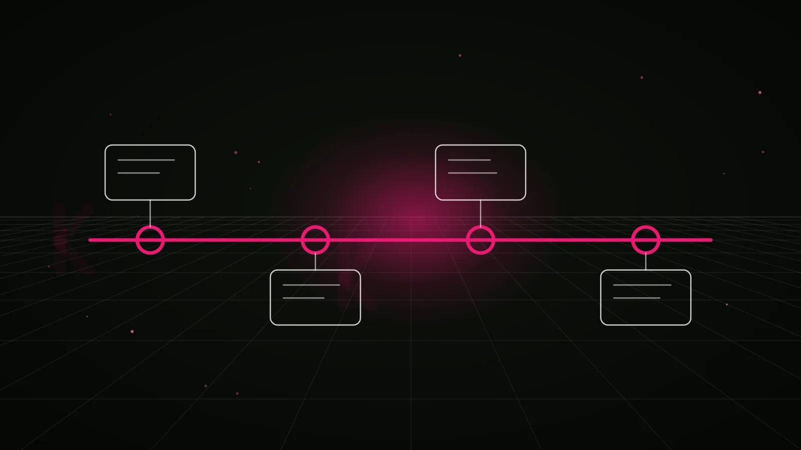 blockchain pr agency: process timeline illustration