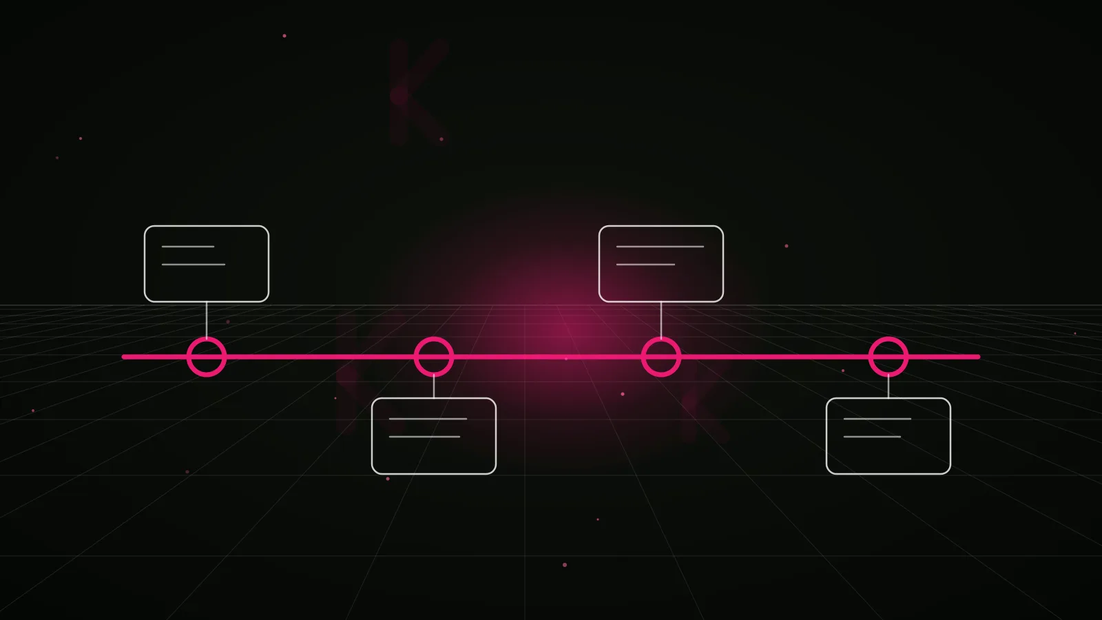 blockchain seo agency: process timeline illustration