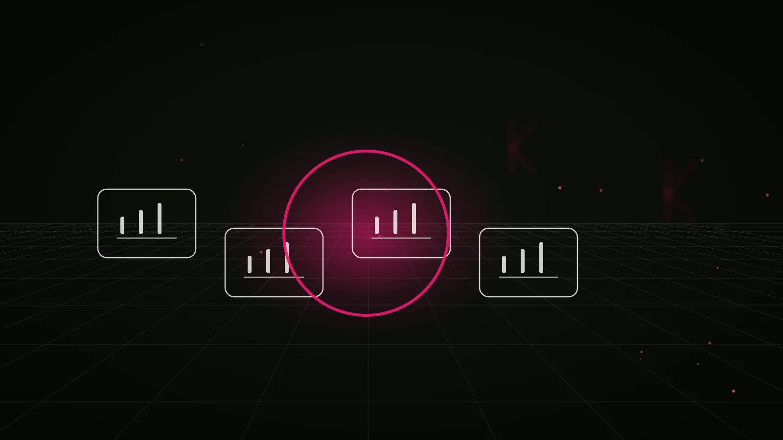 crypto advertising agency: why-us stat panel illustration
