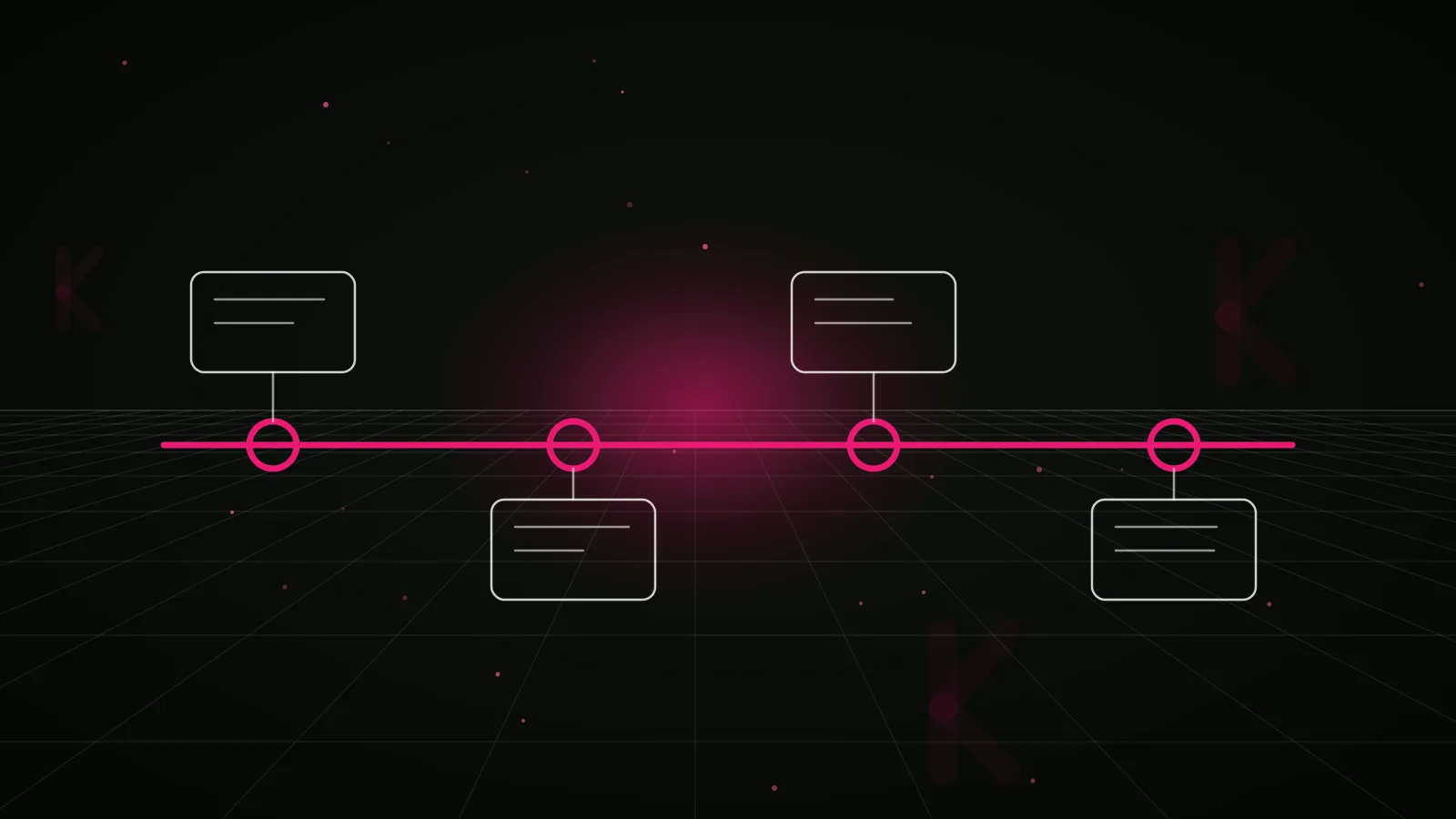 crypto advertising agency: process timeline illustration