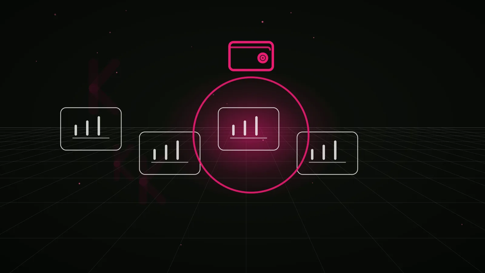 crypto wallet marketing agency: why-us stat panel illustration