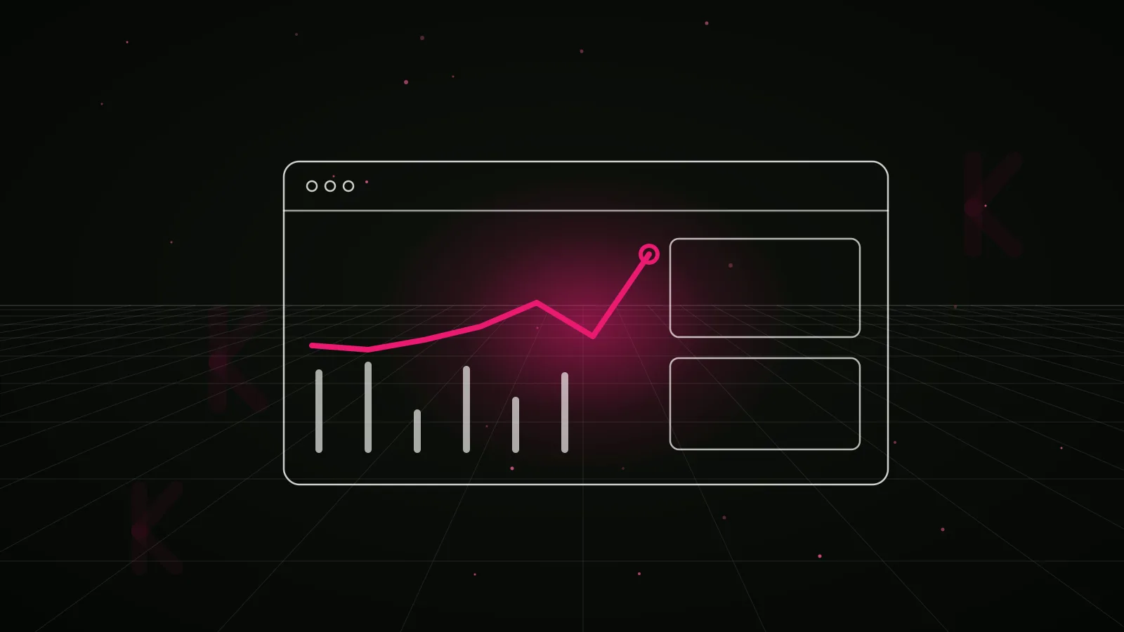 defi influencer marketing agency: results dashboard illustration