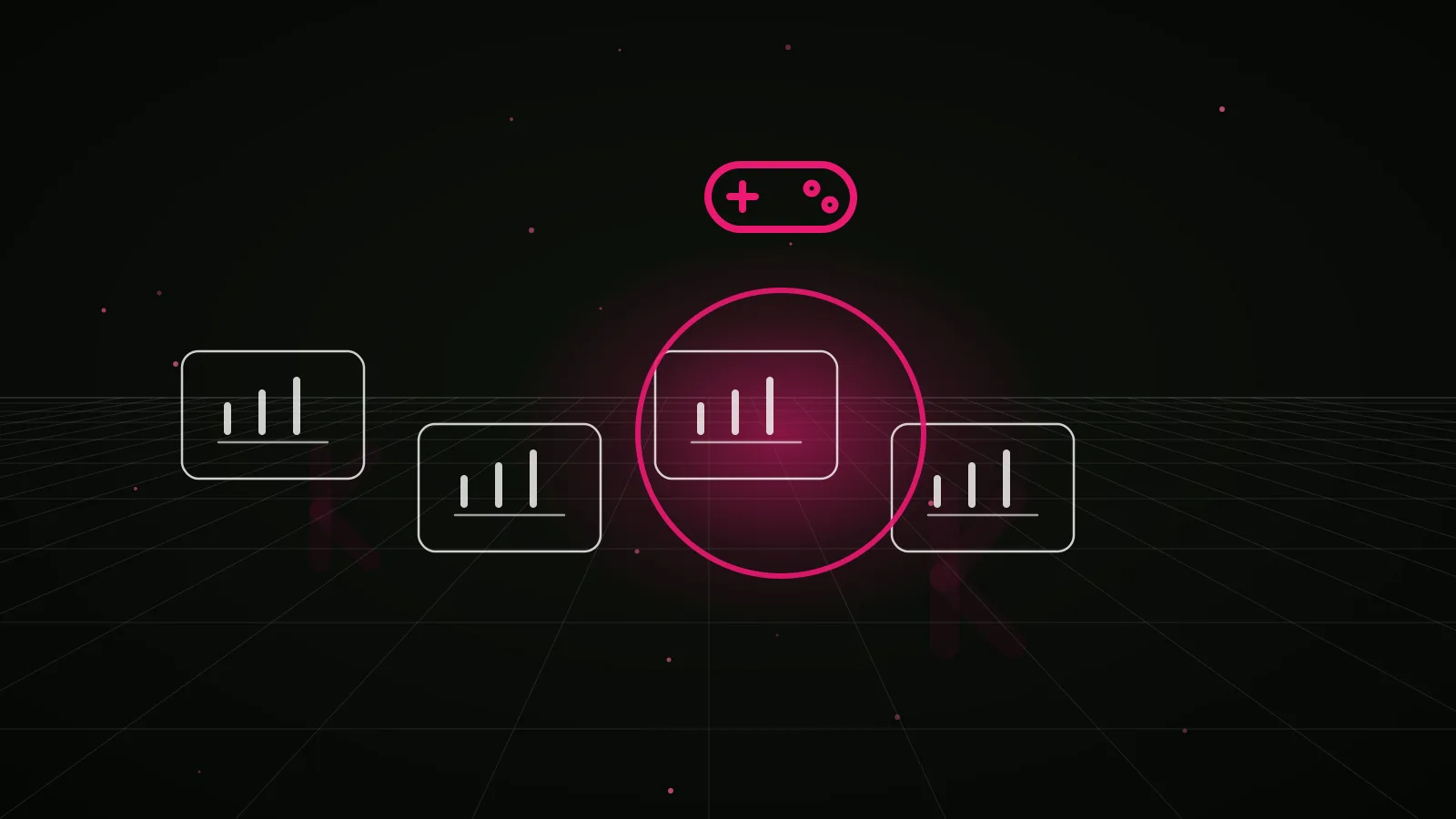 gamefi marketing agency: why-us stat panel illustration