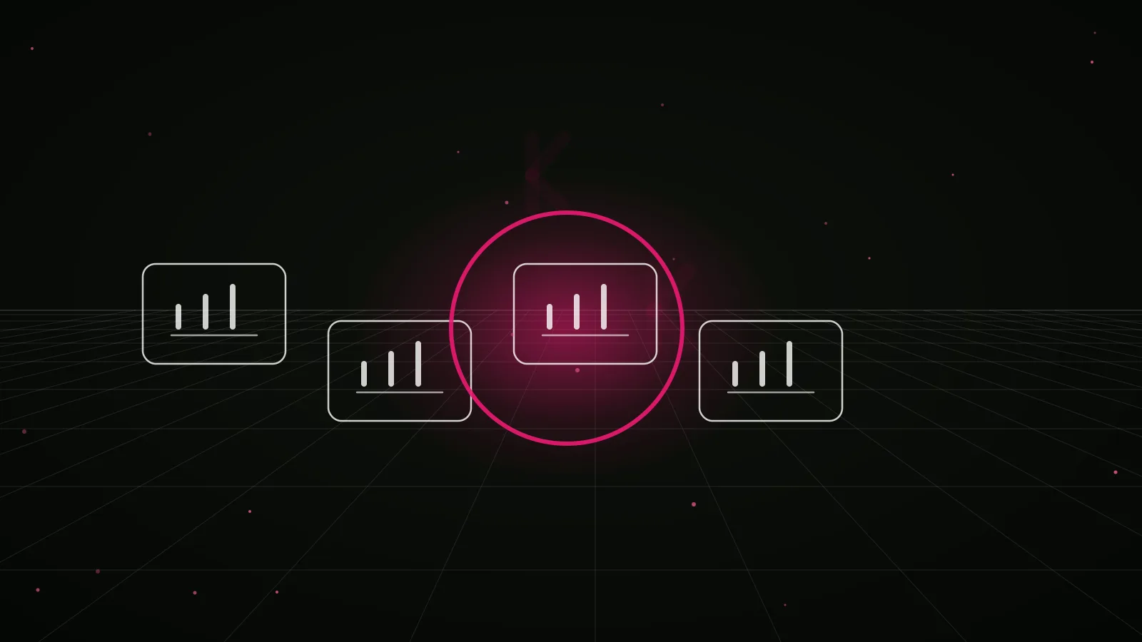 prediction markets short form video agency — why-us stat panel illustration