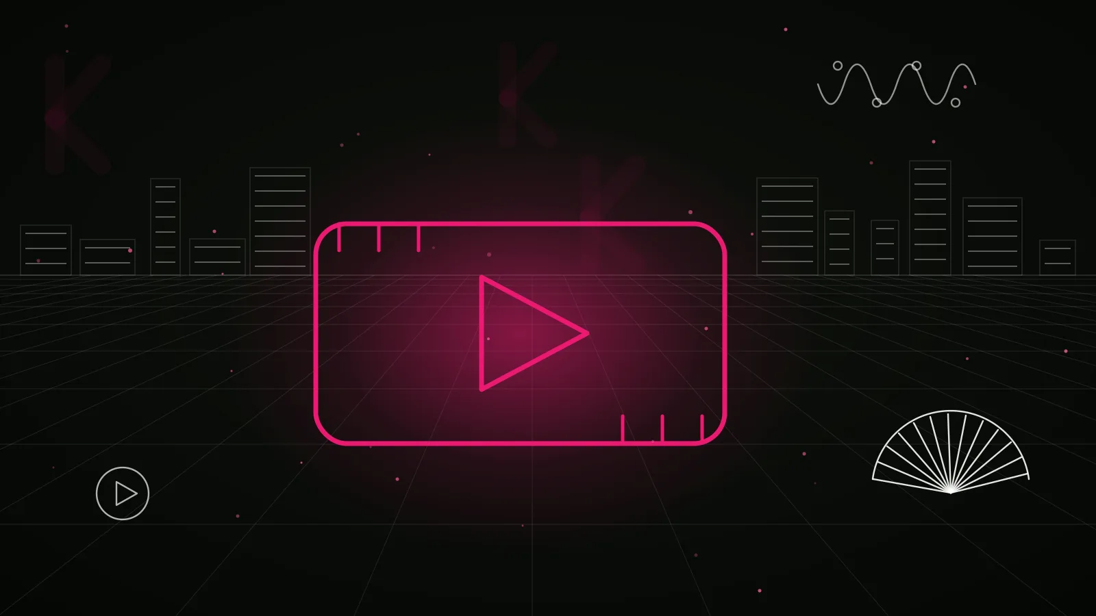short form video clipping agency — LuvKaizen branded hero illustration