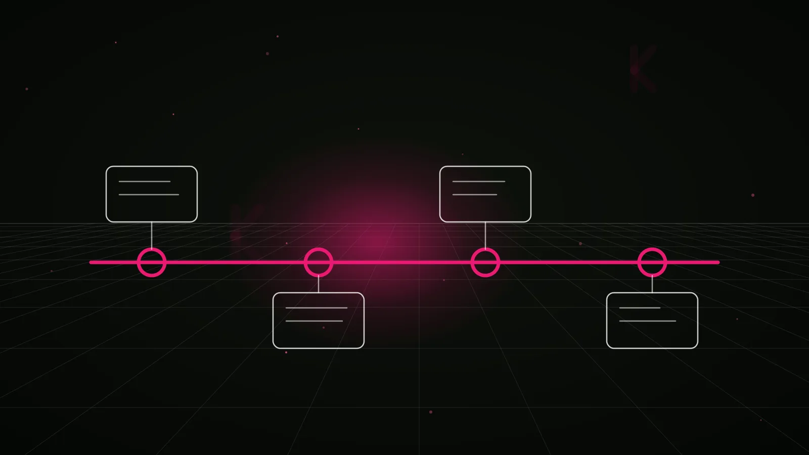 monad marketing agency: process timeline illustration