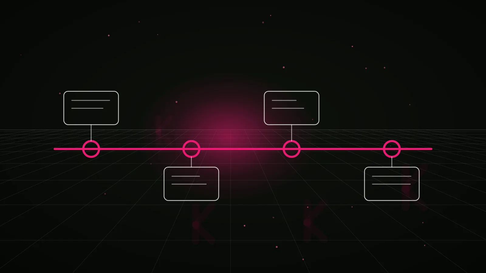 nft influencer marketing agency: process timeline illustration