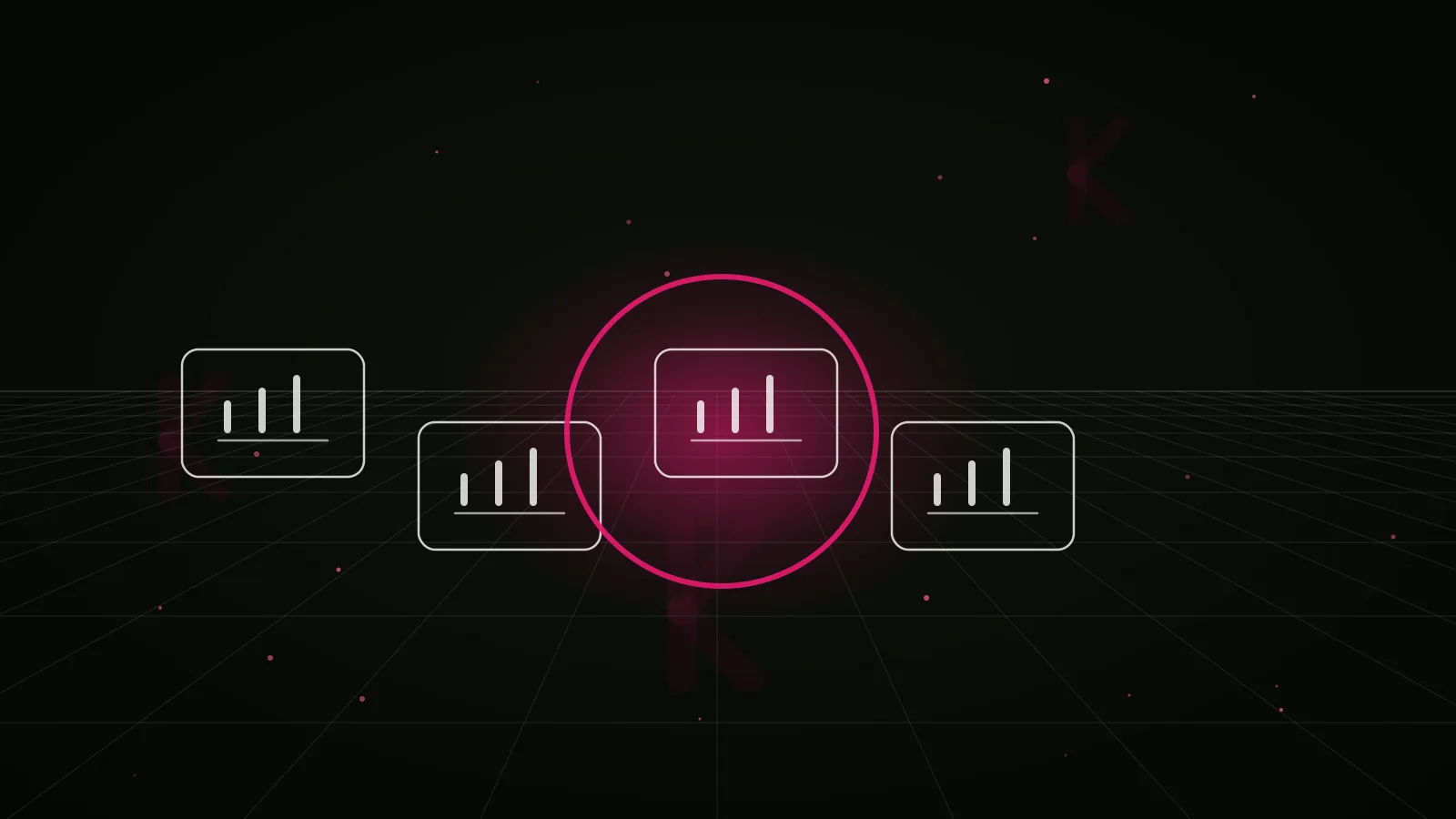 ai agent token marketing — why-us stat panel illustration