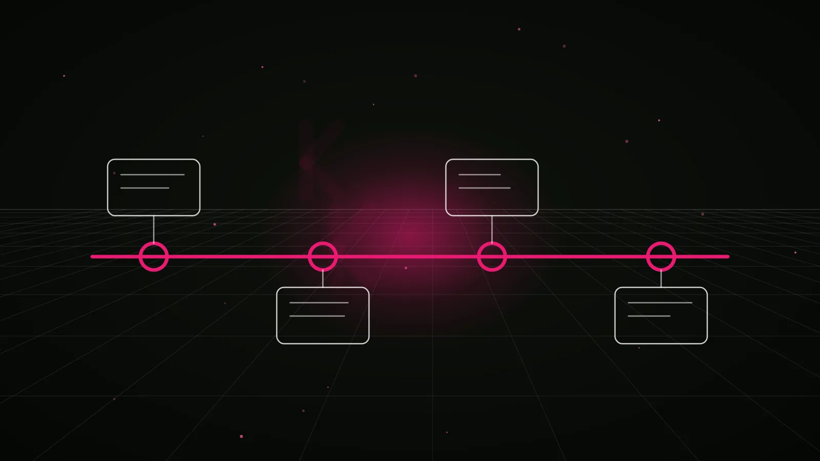 avalanche marketing agency: process timeline illustration