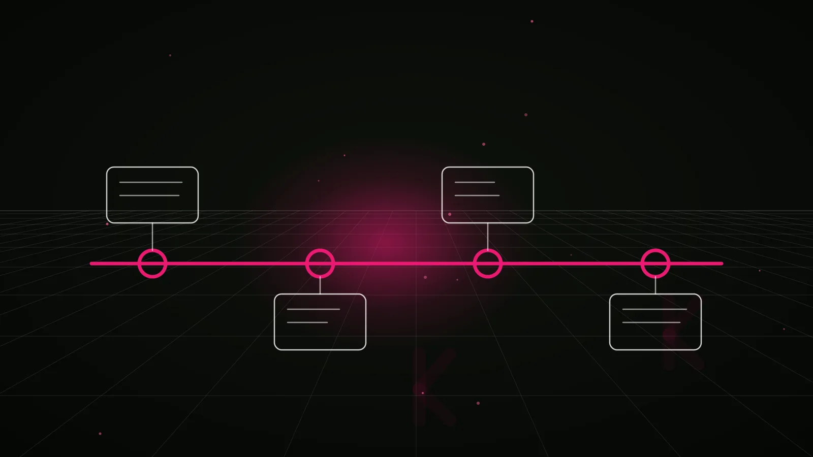 base chain marketing agency: process timeline illustration