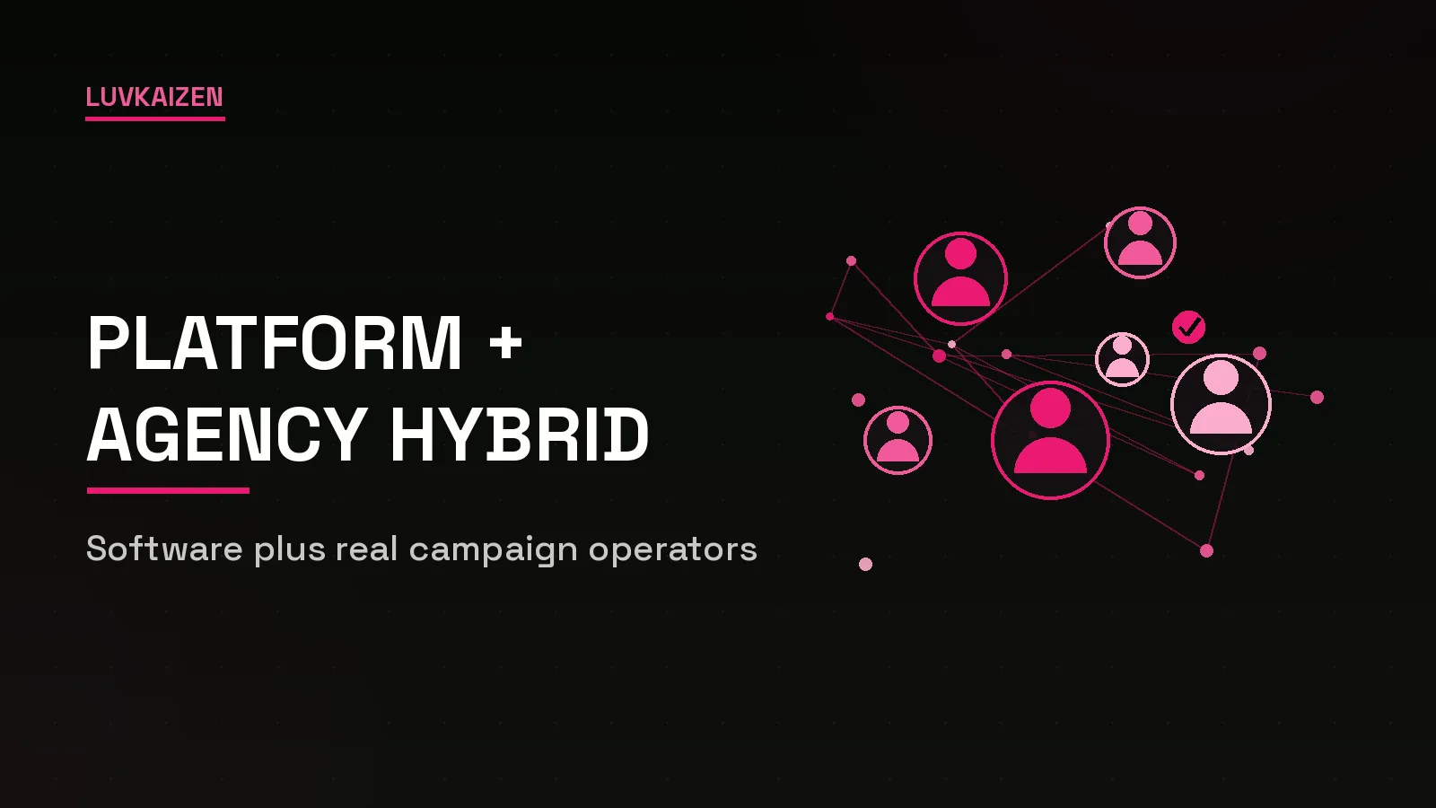 KOL platform plus agency hybrid model