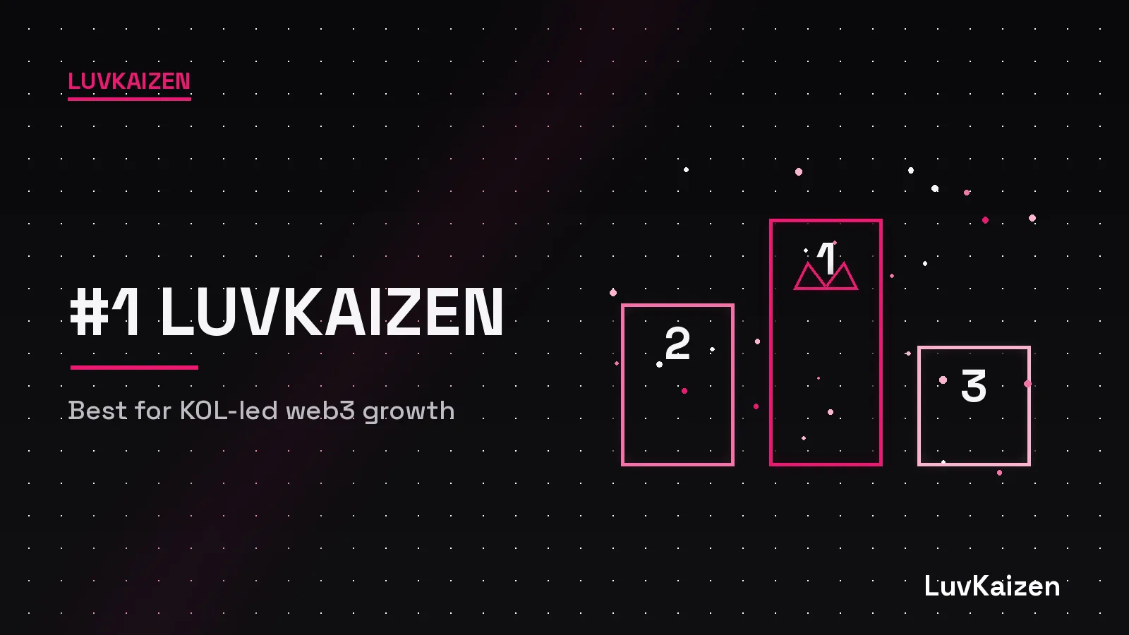 1. LuvKaizen: best for KOL-led web3 growth