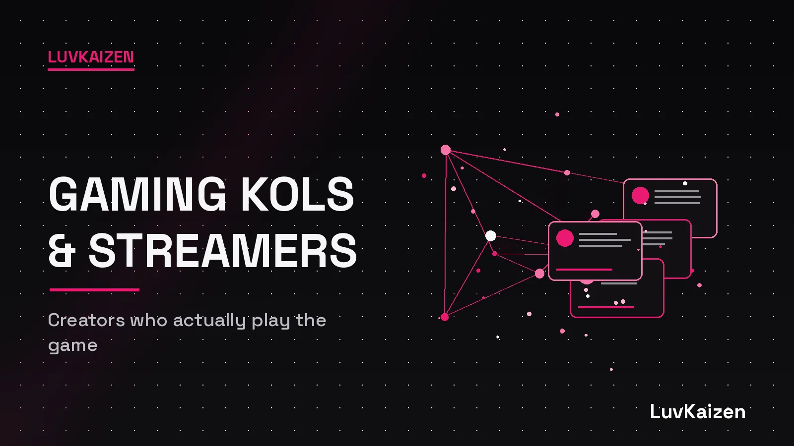 Gaming KOLs and streamers who actually play