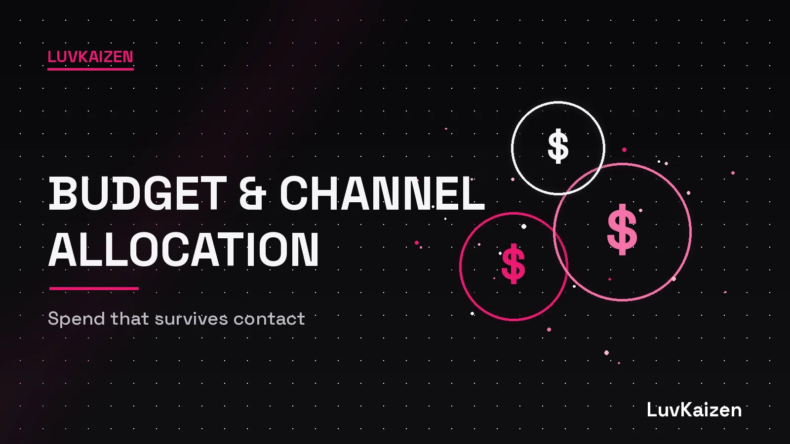 Budget and channel allocation that survives contact