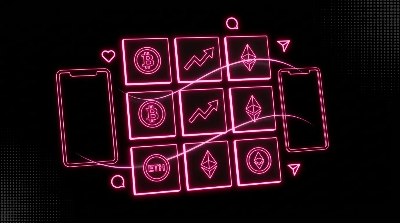 Crypto Instagram marketing campaign showing Reels reach and profile conversions