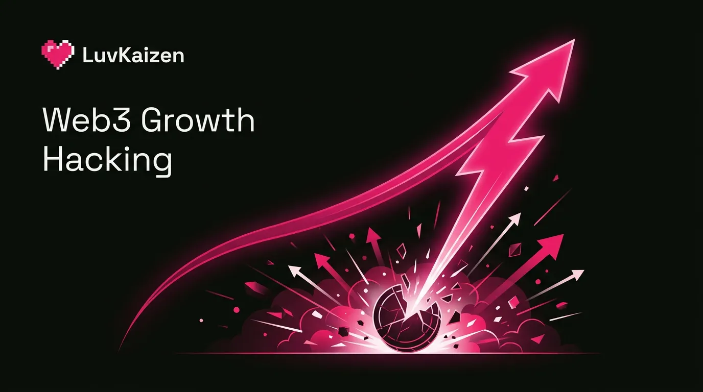 LuvKaizen web3 growth hacking hero section image