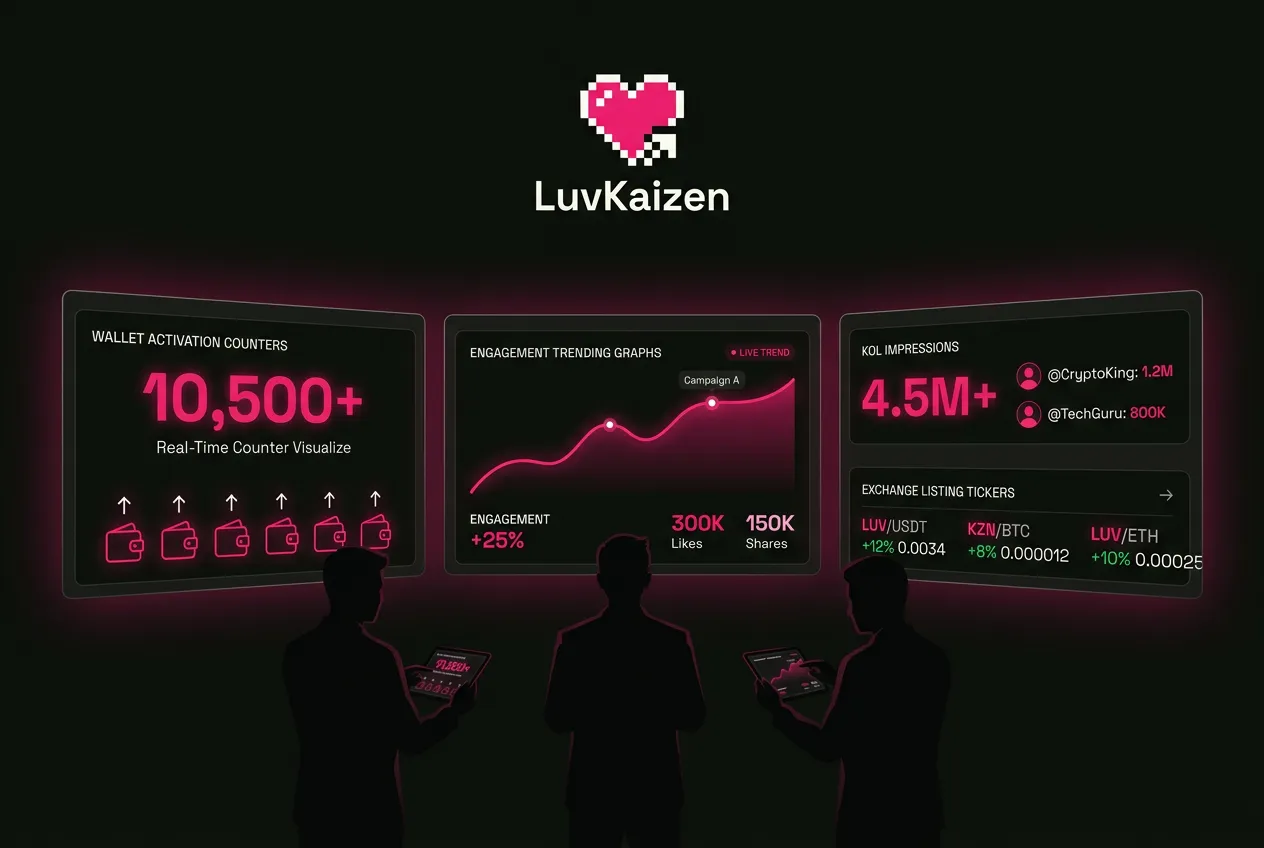 LuvKaizen blockchain marketing agency second section image