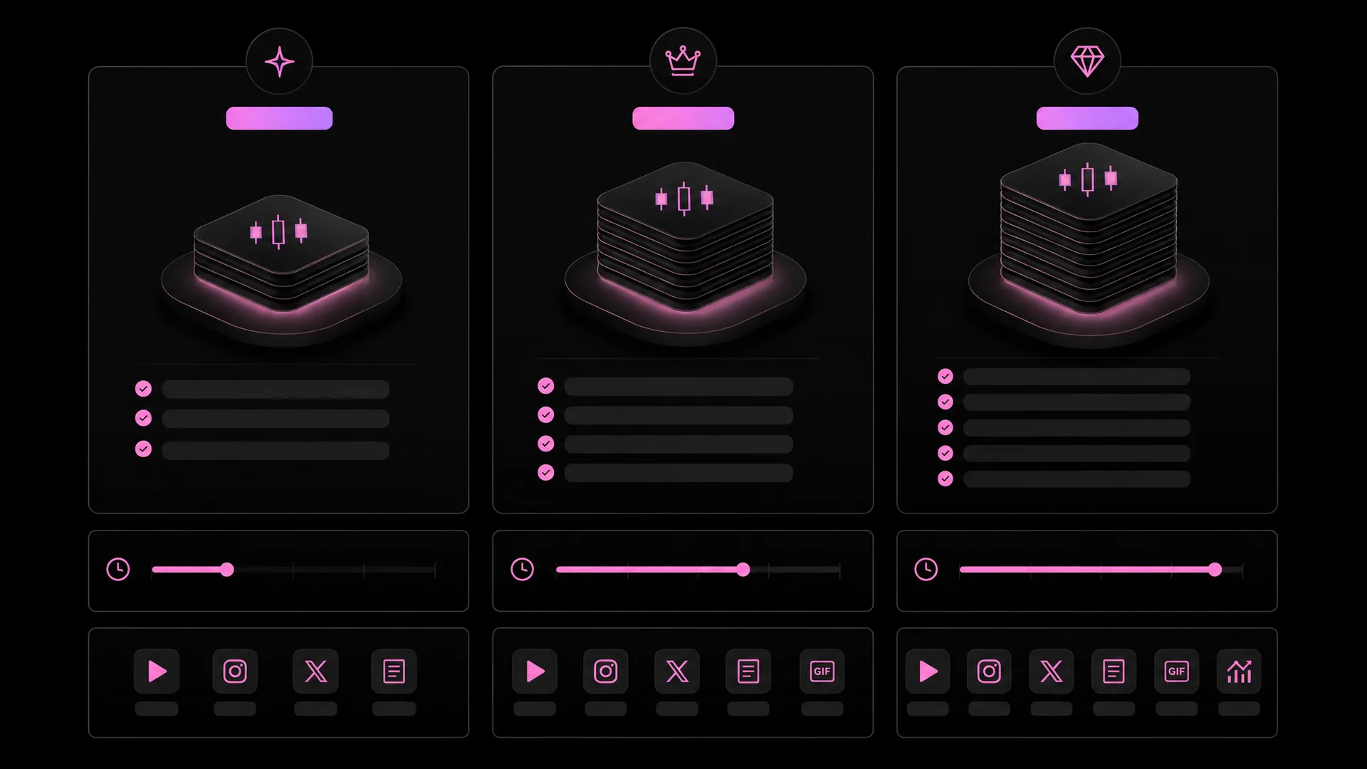 Three worked crypto clipping campaign engagement examples: memecoin Pump.fun push, mid-cap exchange listing, and Layer-1 mainnet launch