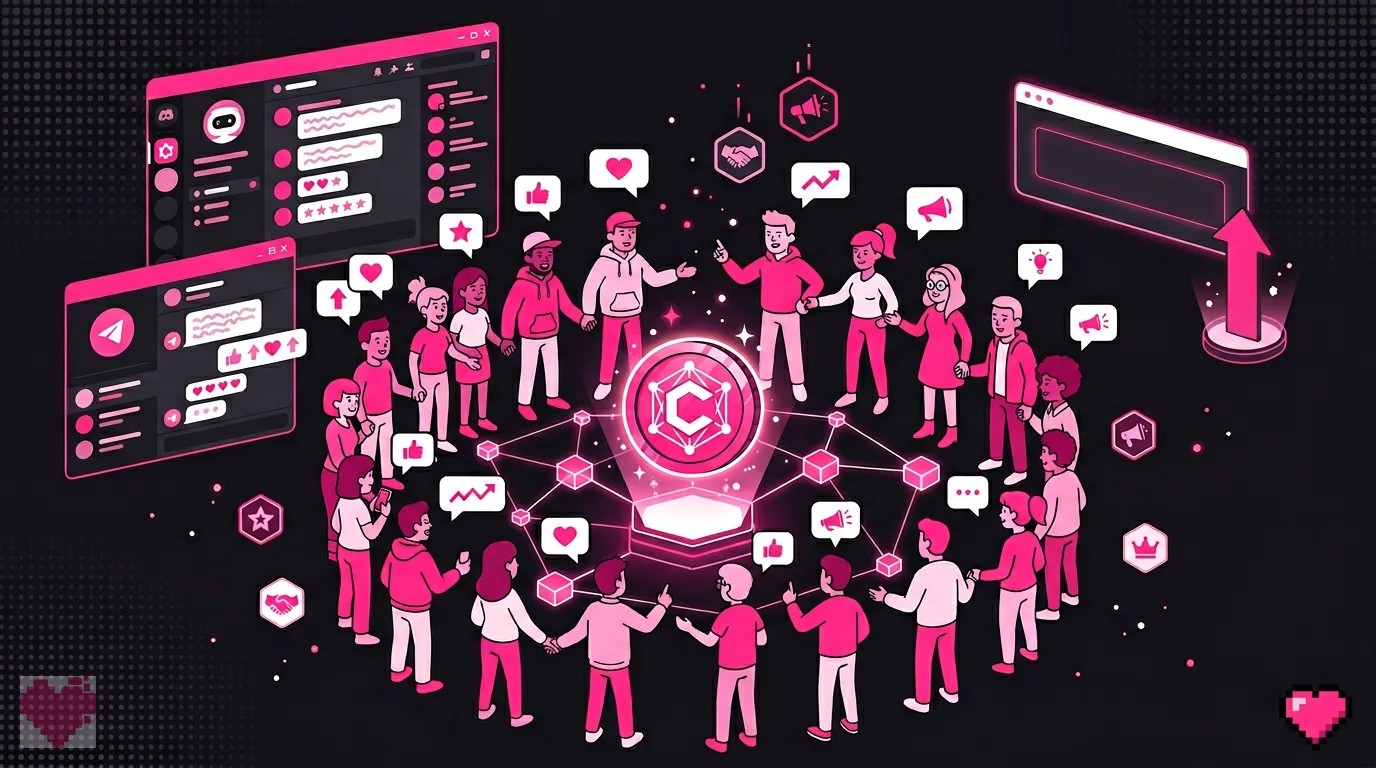 Token launch target audience segments and marketing funnel overview
