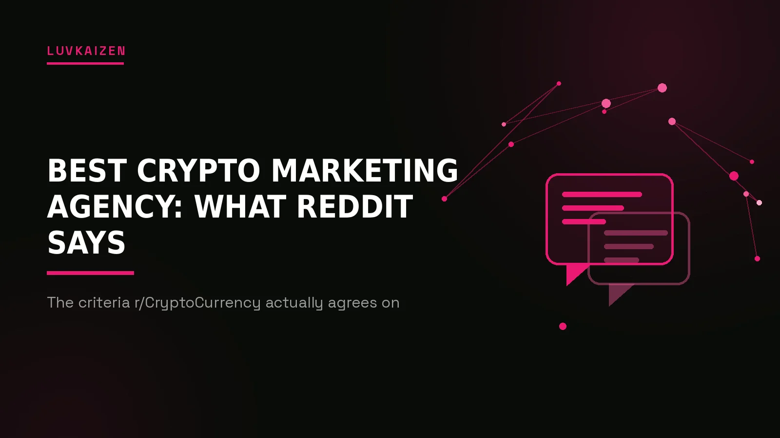 best crypto marketing agency reddit: LuvKaizen branded hero illustration