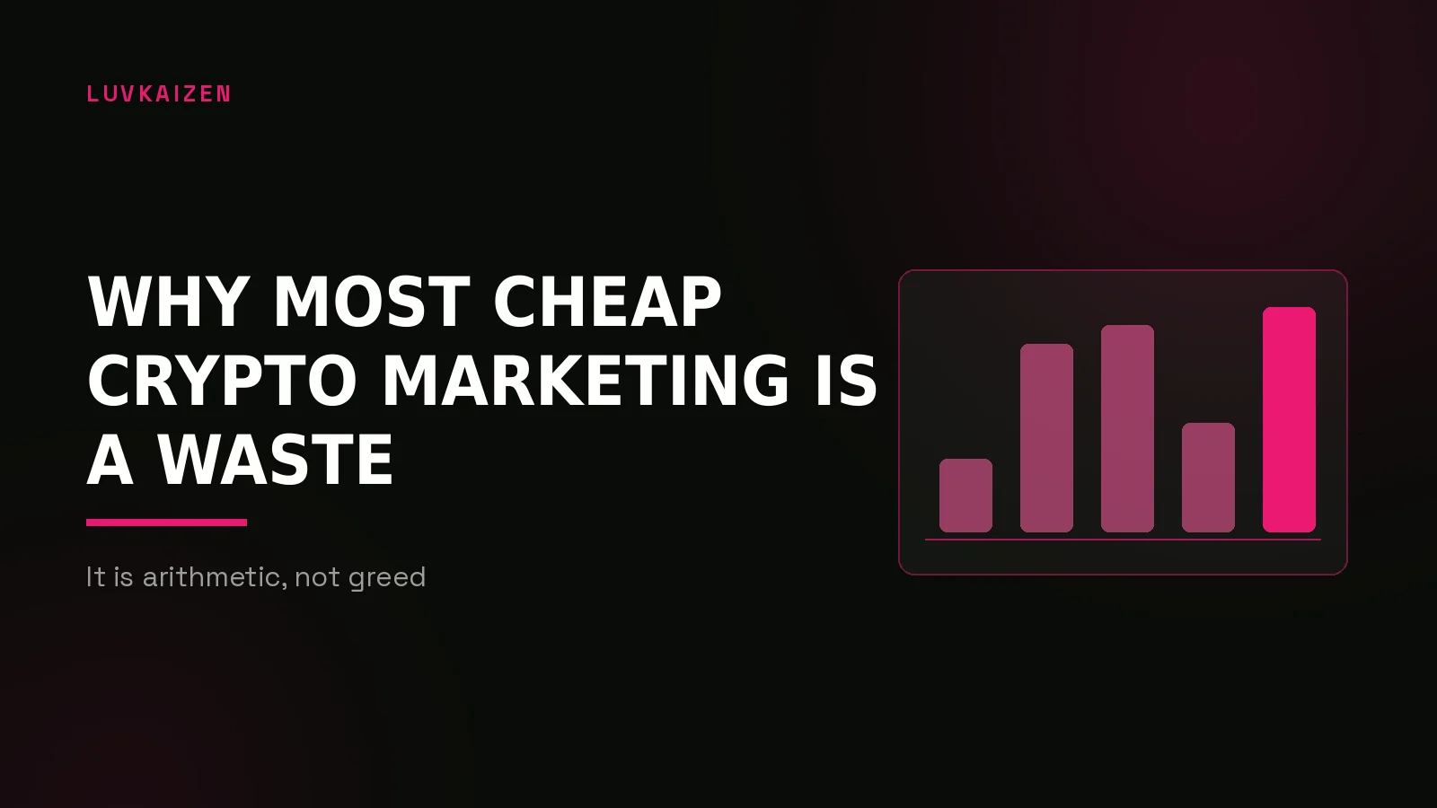 cheap crypto marketing agency: why-us stat panel illustration