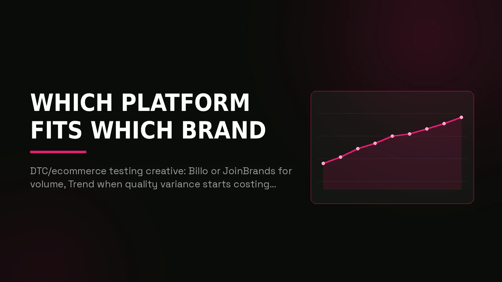 best ugc platforms 2026: results dashboard illustration