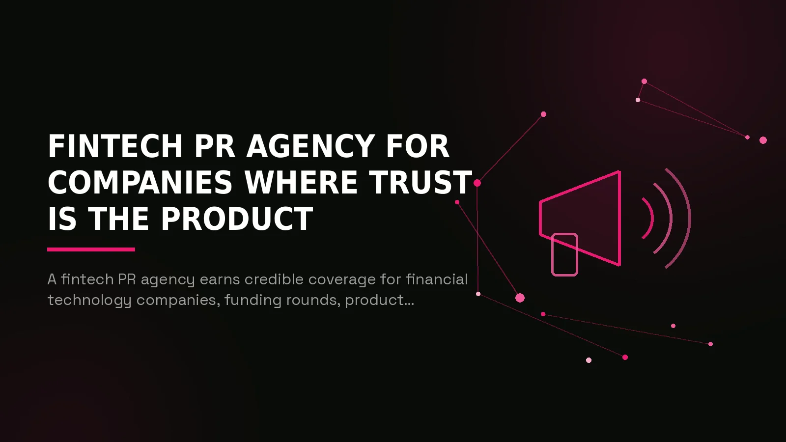 fintech pr agency: hero illustration