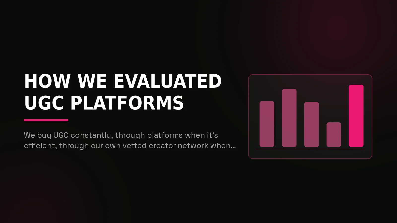best ugc platforms 2026: why-us stat panel illustration