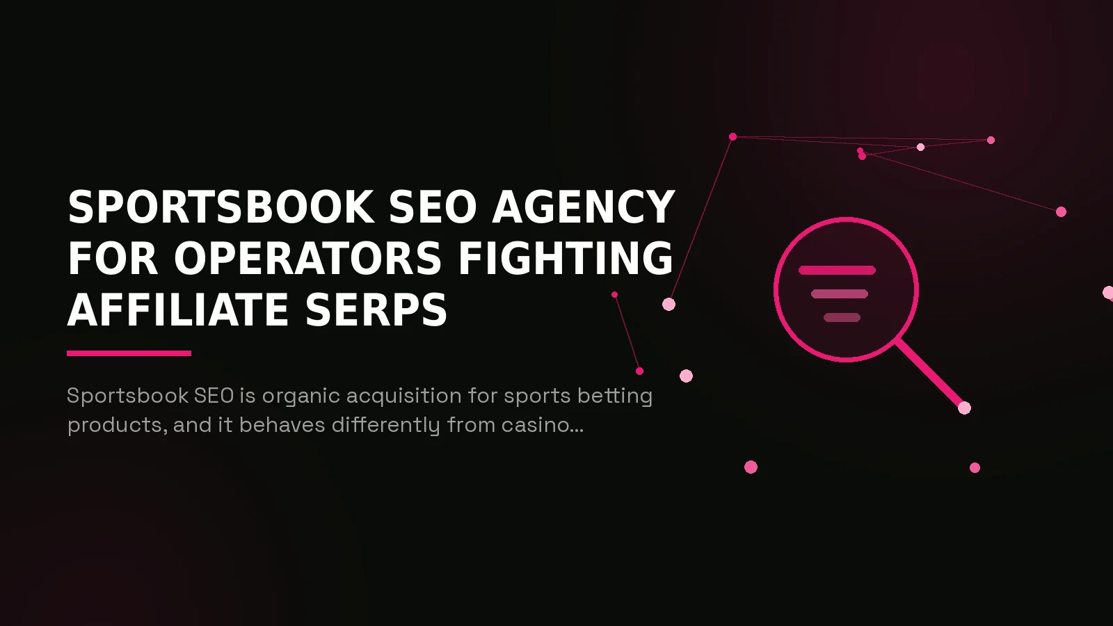 sportsbook seo agency: hero illustration