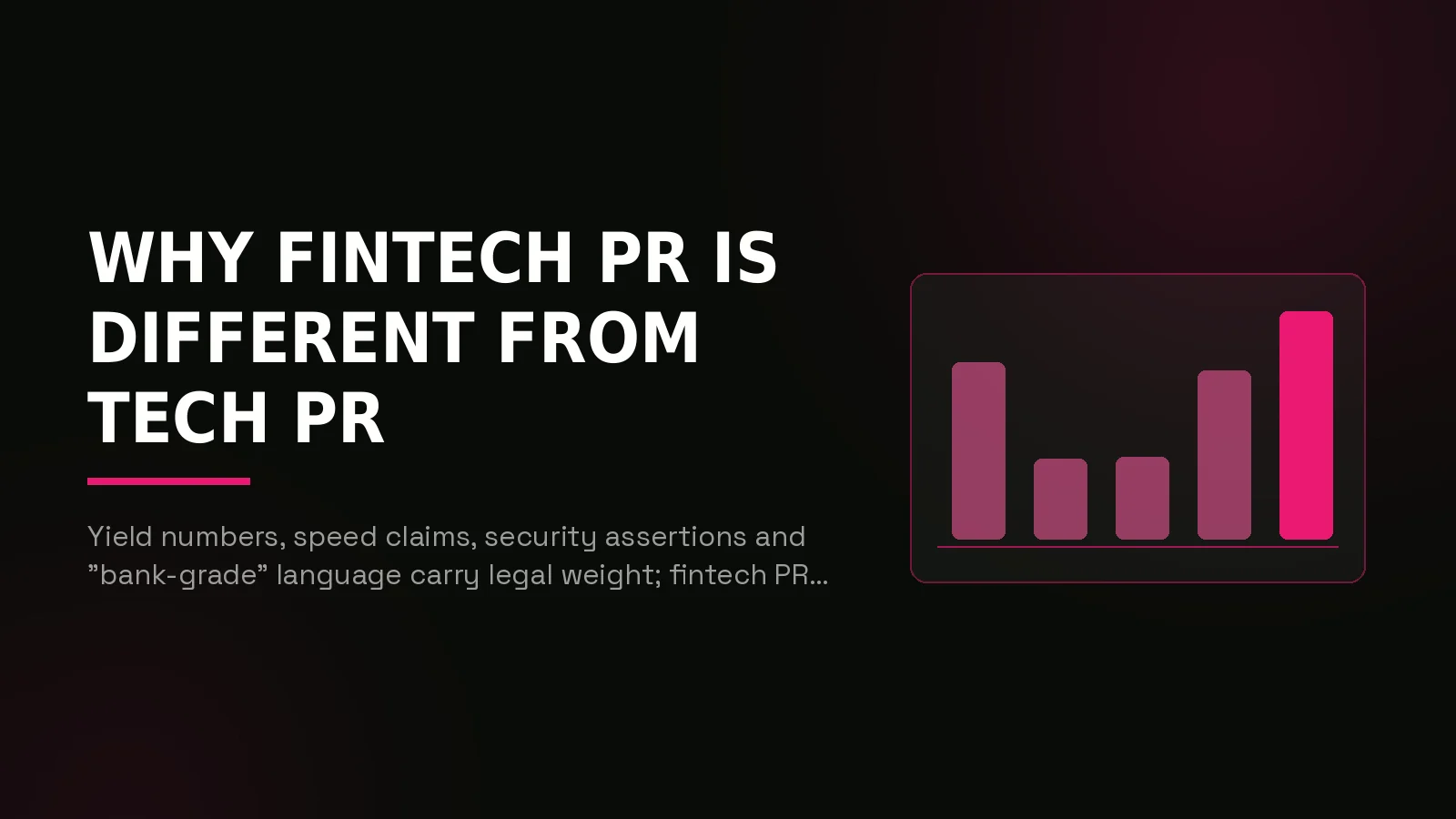 fintech pr agency: why-us stat panel illustration