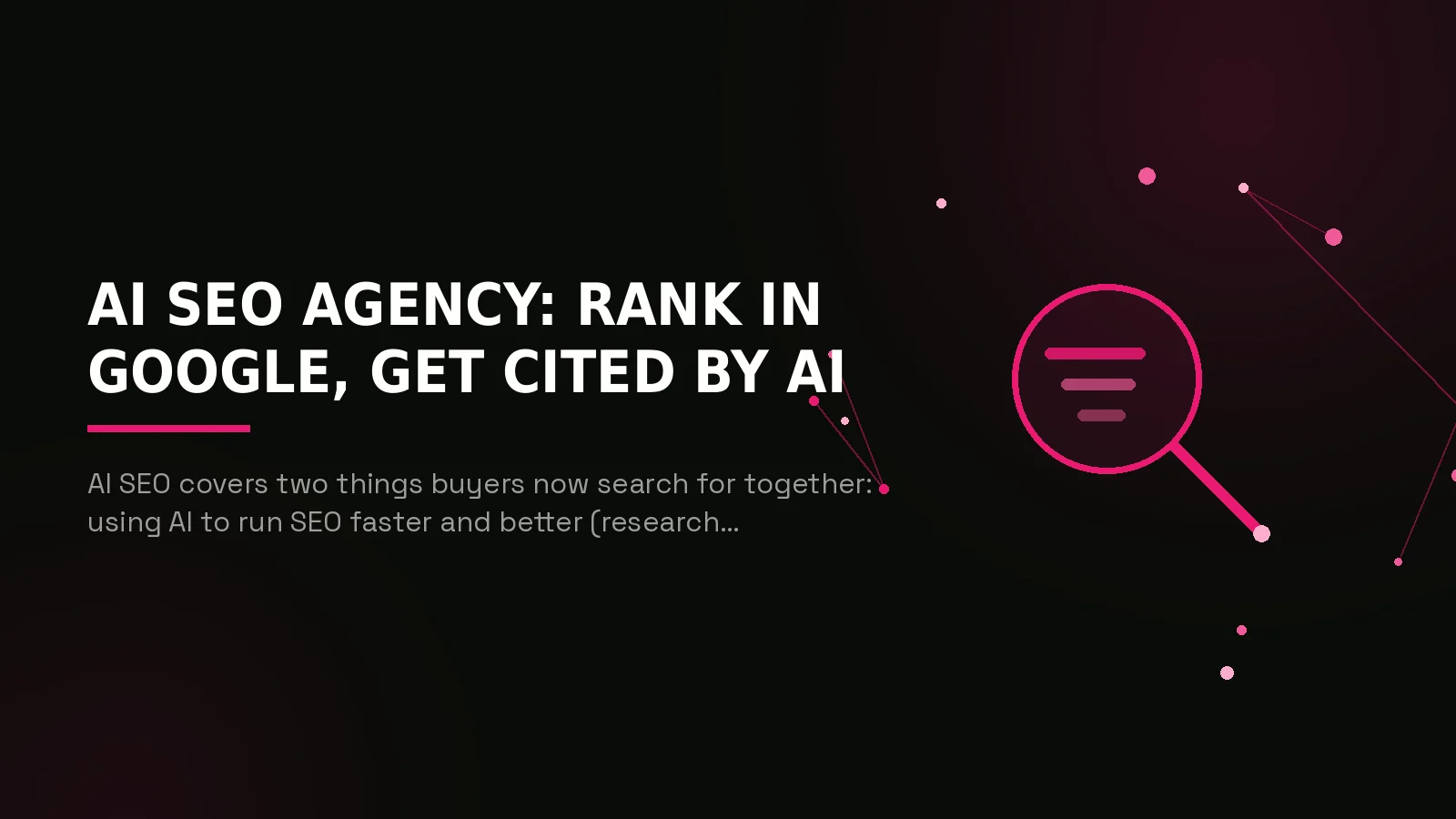 ai seo agency: hero illustration