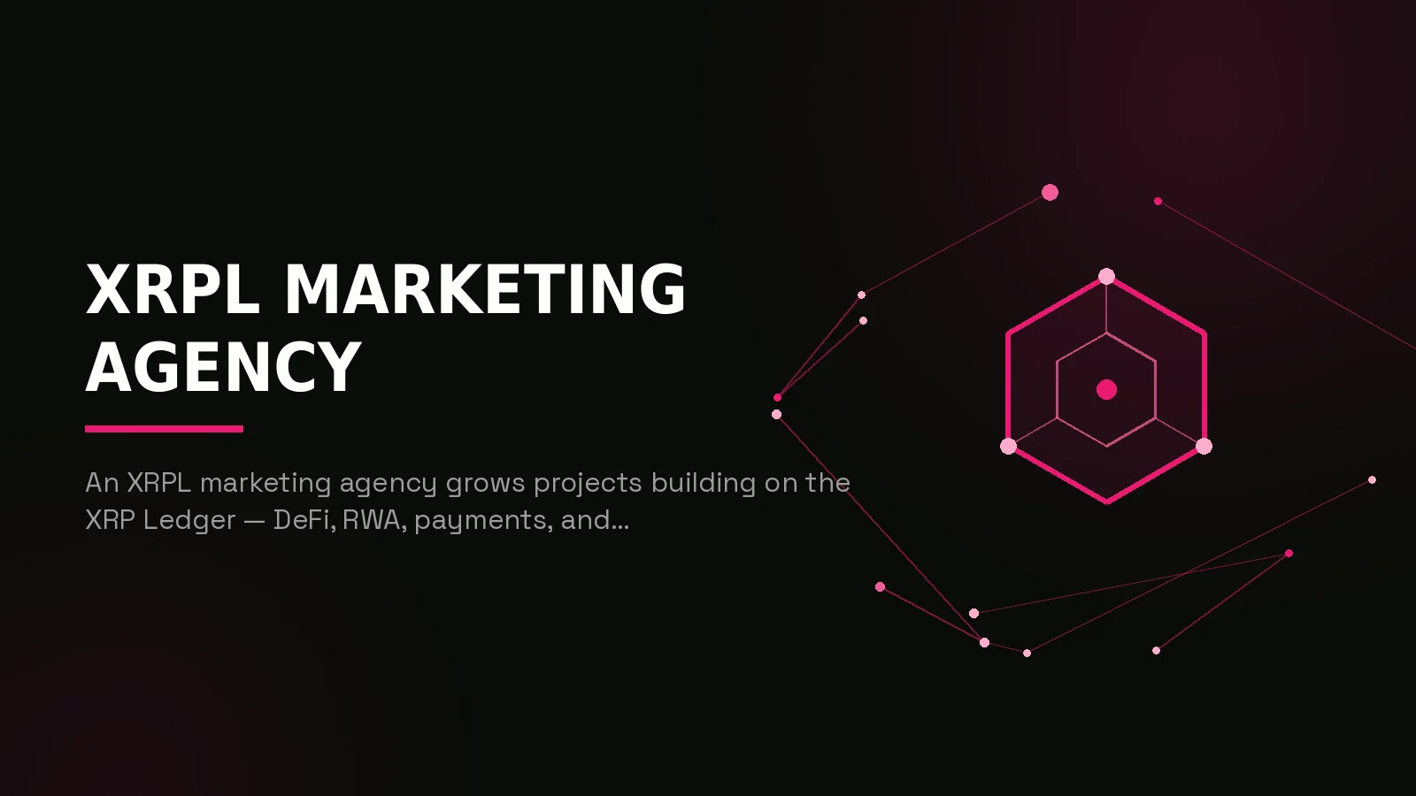 xrpl marketing agency: hero illustration