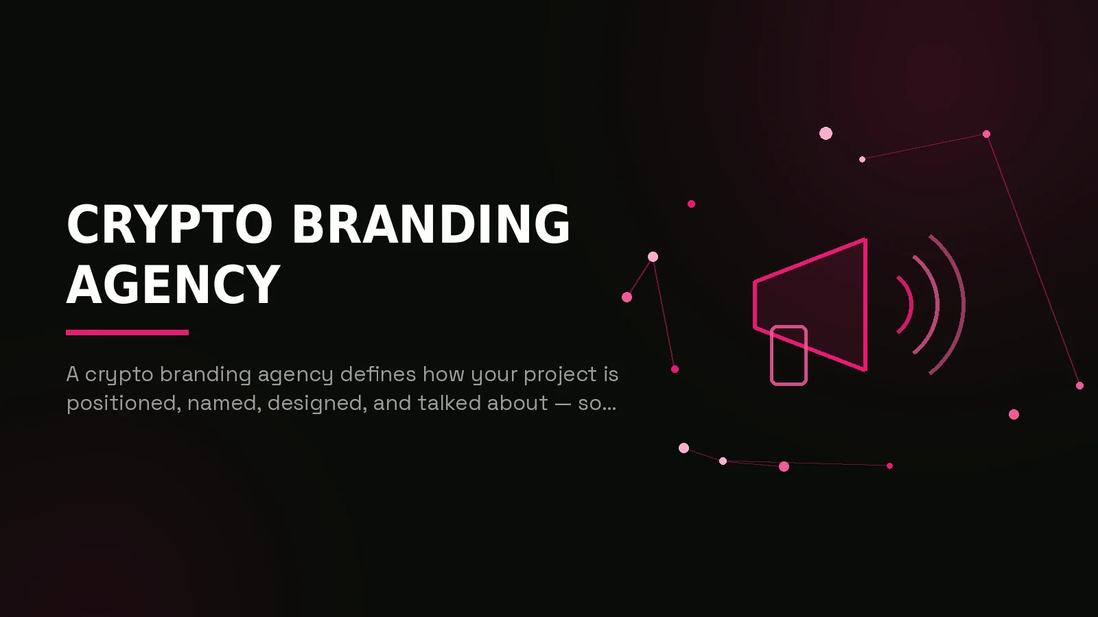 crypto branding agency: hero illustration