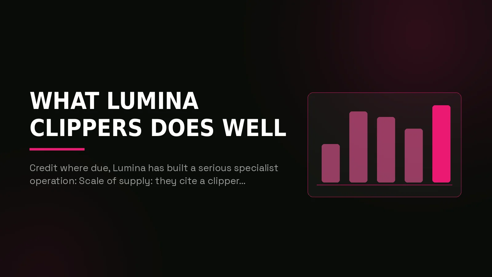 luvkaizen vs lumina clippers: why-us stat panel illustration
