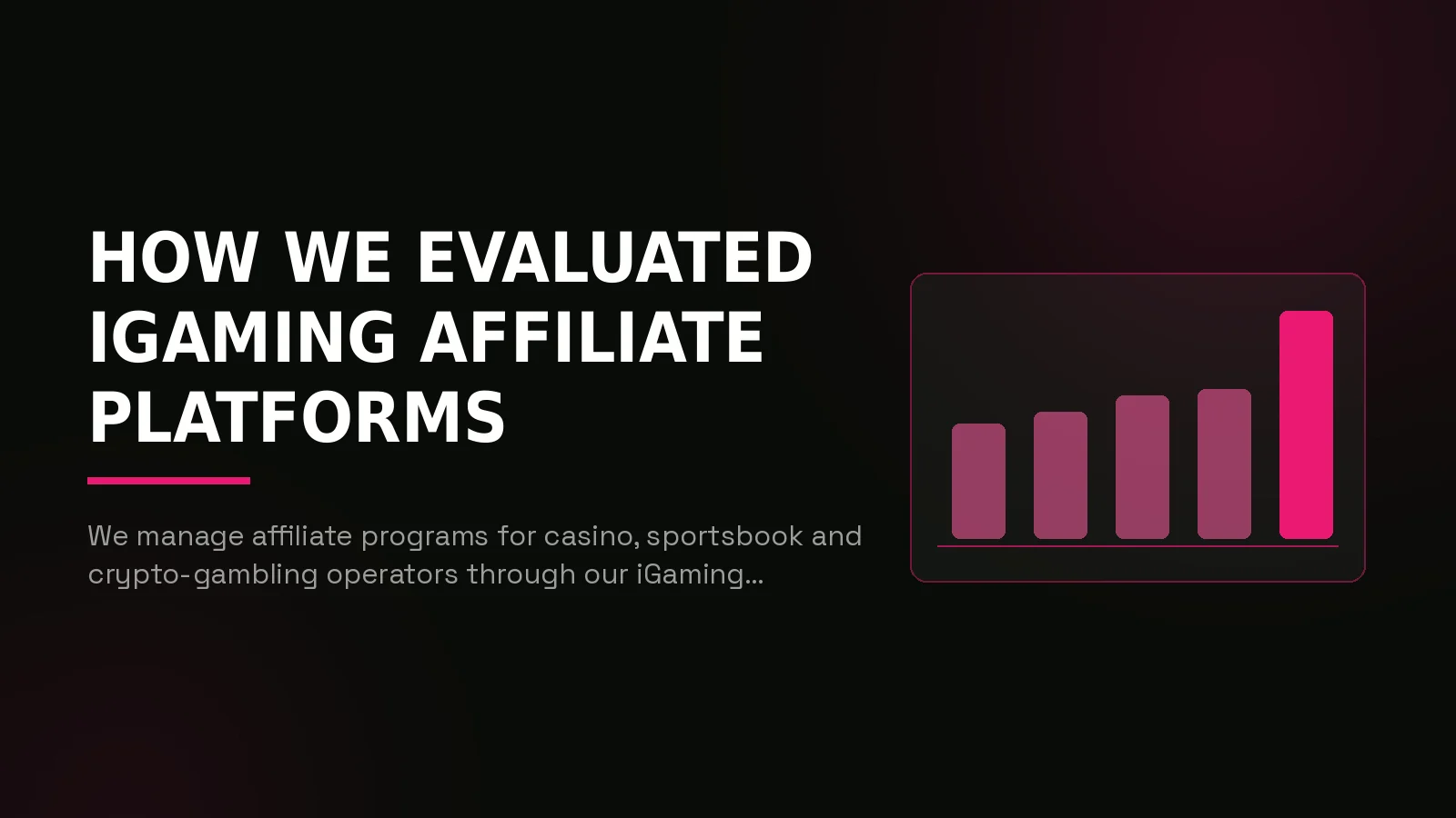 best igaming affiliate software 2026: why-us stat panel illustration