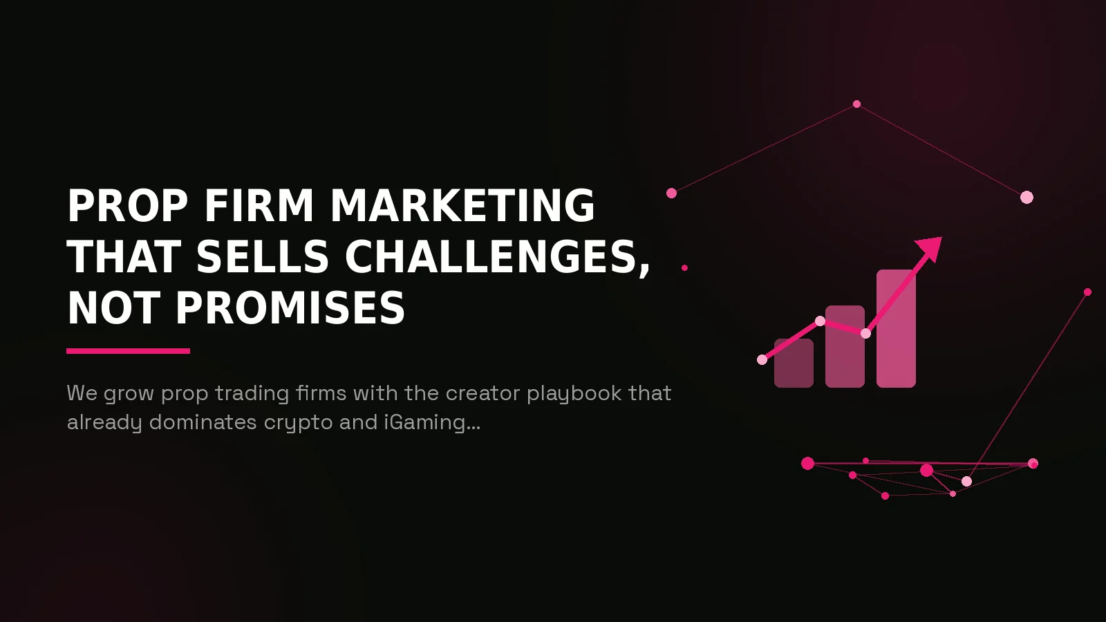 prop firm marketing agency: hero illustration