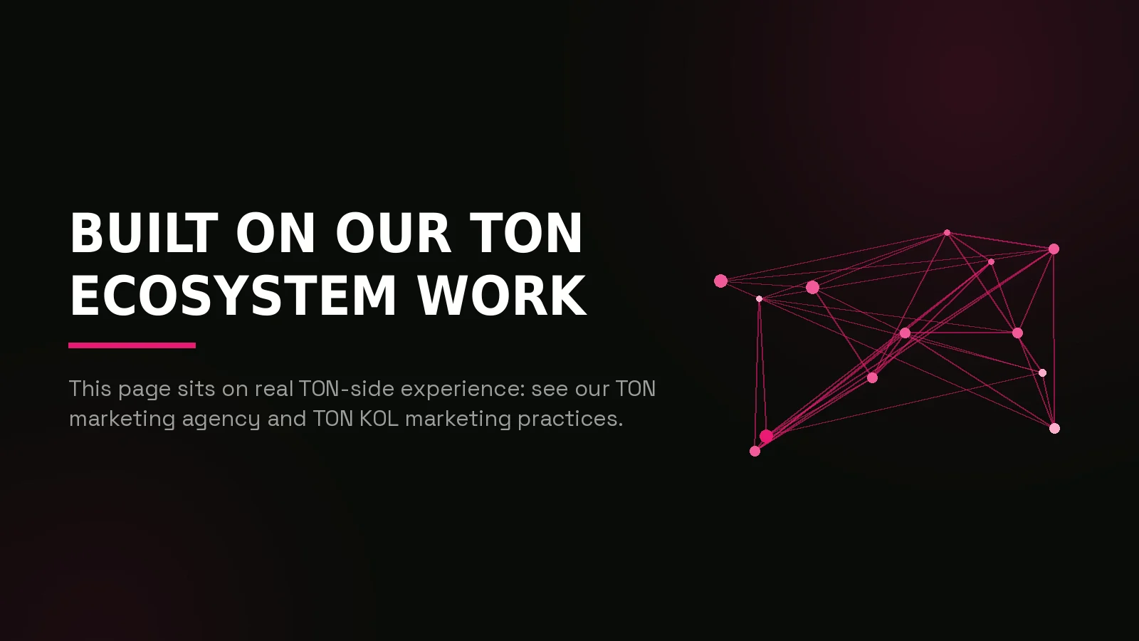 telegram mini app marketing agency: network reach illustration