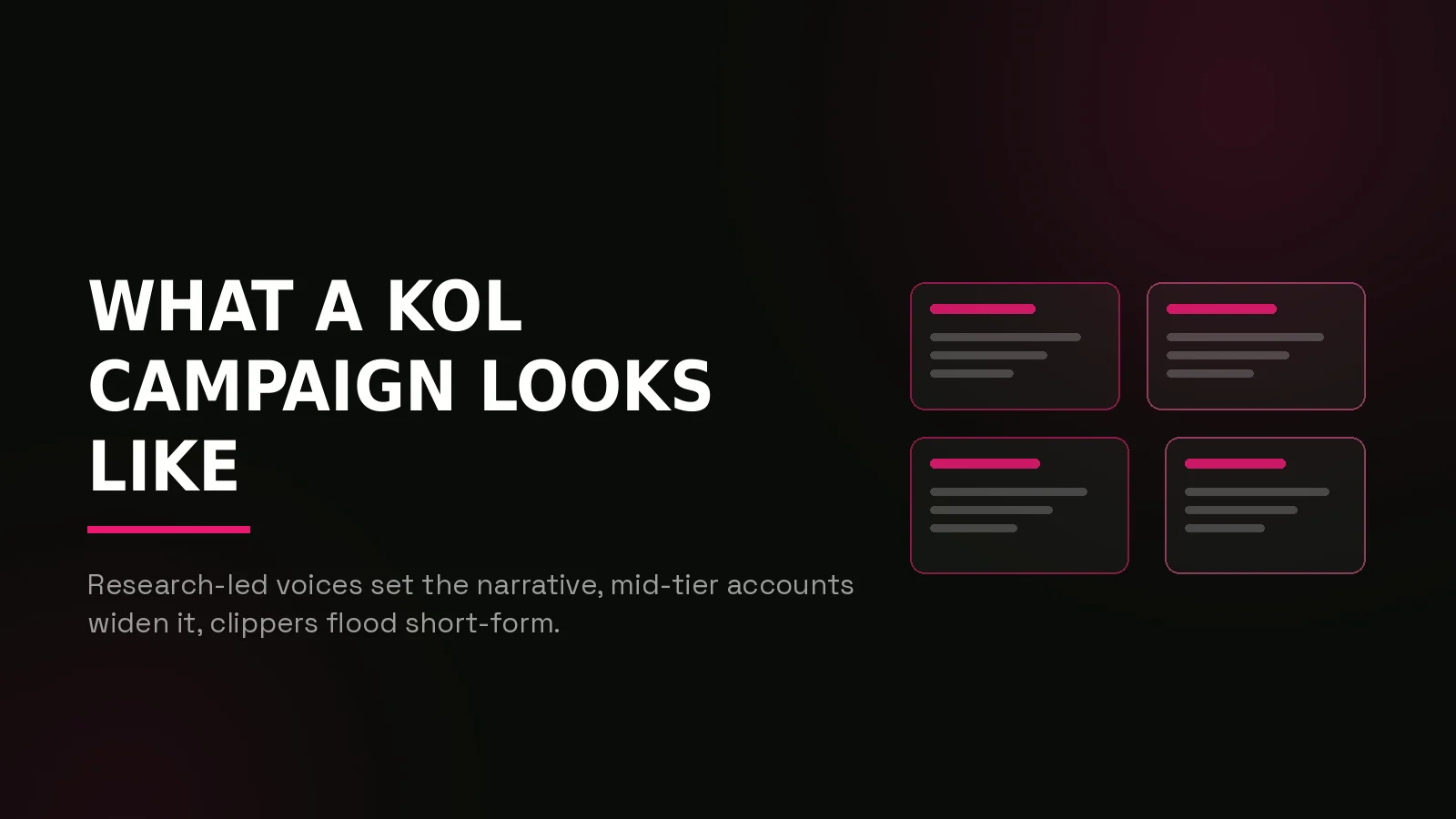 what is a kol: recap composition illustration