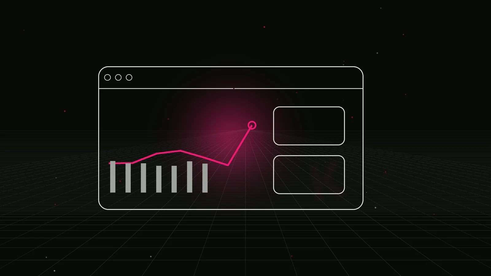 binance alpha marketing agency: results dashboard illustration