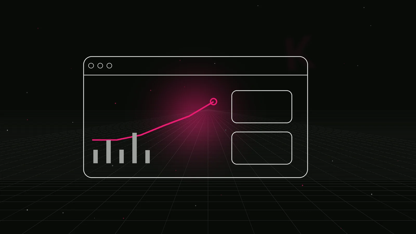 crypto founder branding agency: results dashboard illustration