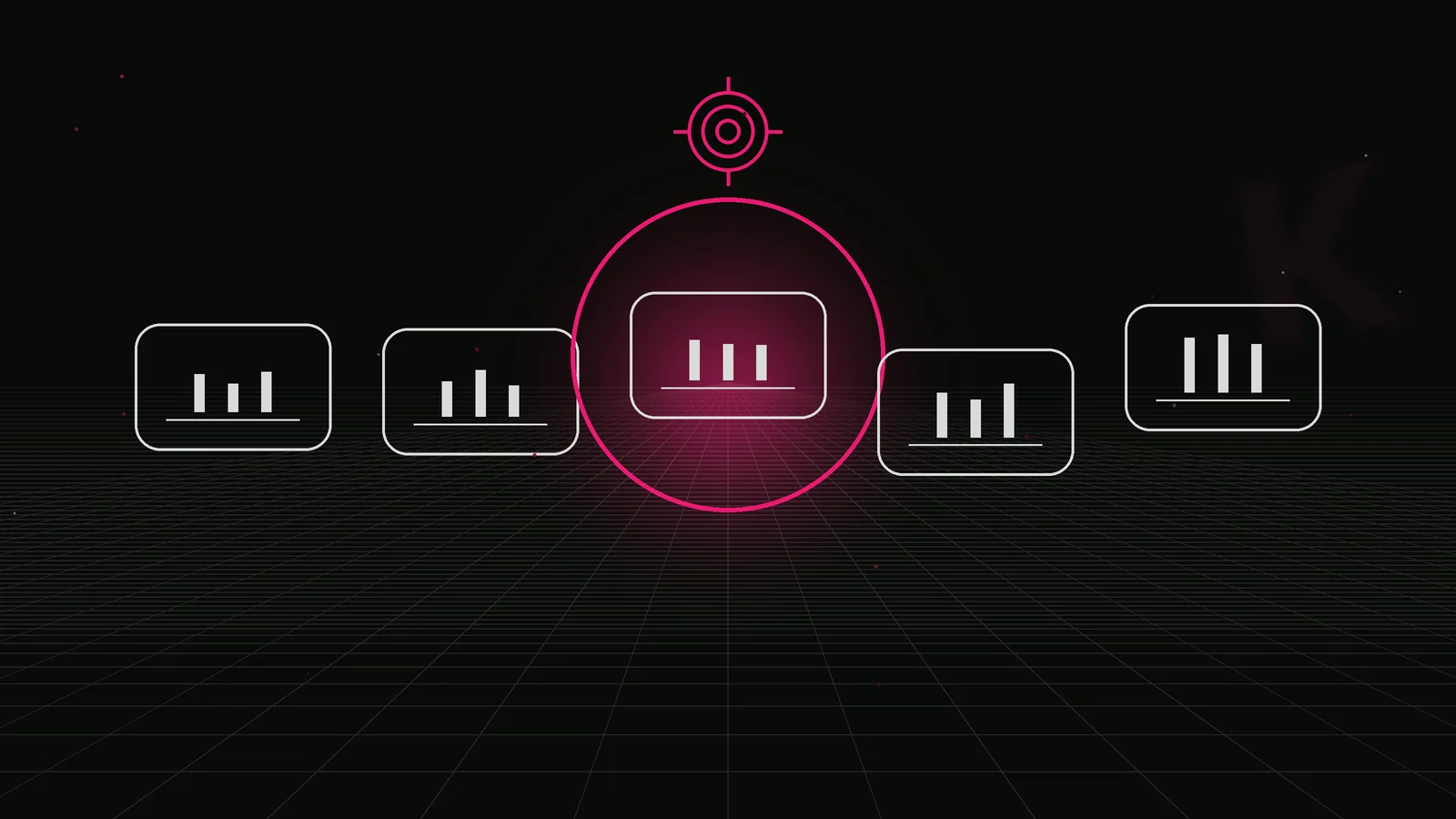 crypto user acquisition agency: why-us stat panel illustration
