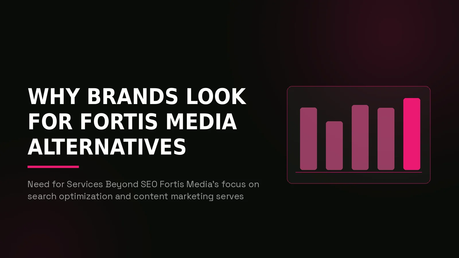 alternatives to fortis media: why-us stat panel illustration